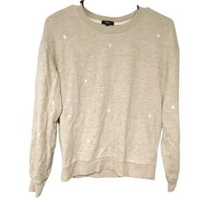 Rails Womens Size Small‎ Ramona Embroidered Star Sweater Heather Brown
